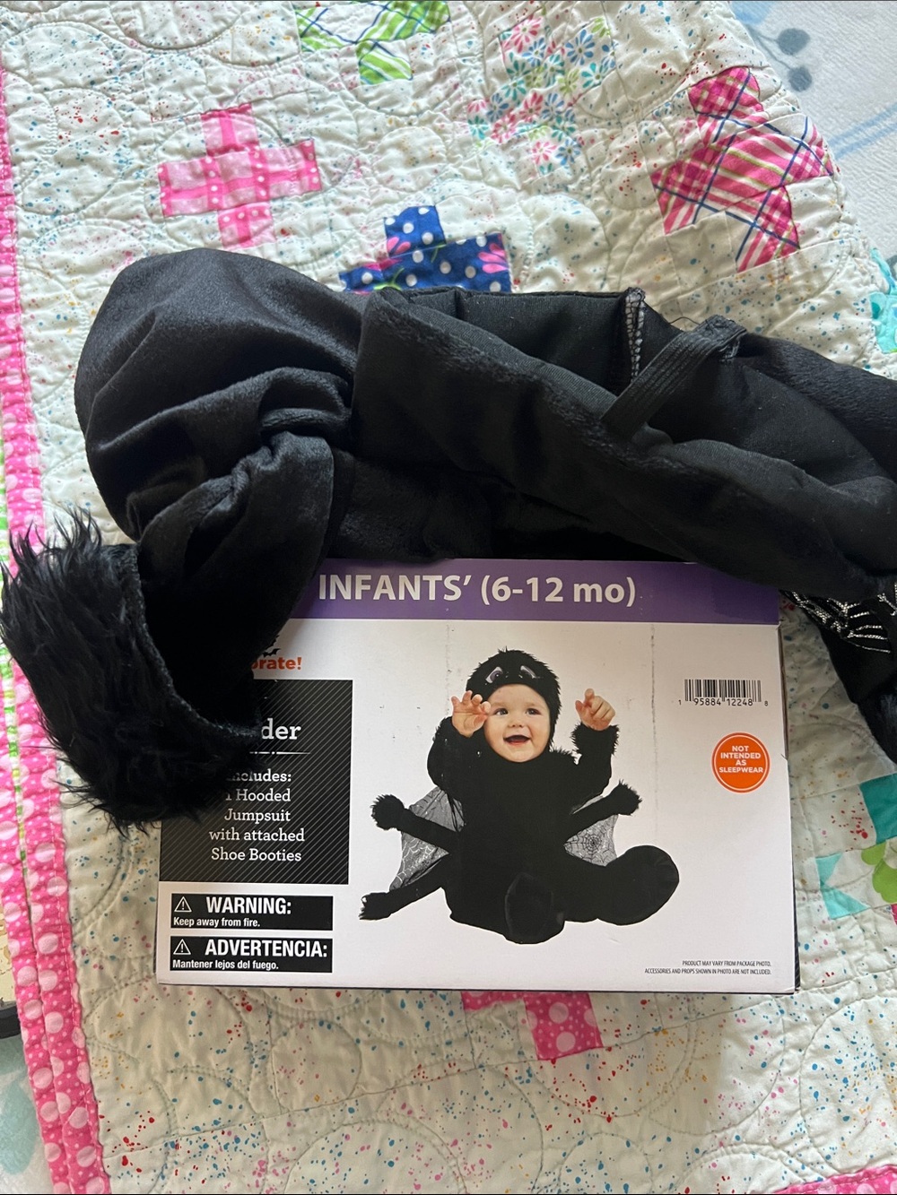 Infant Spider Costume - Size 6-12 months - NWT